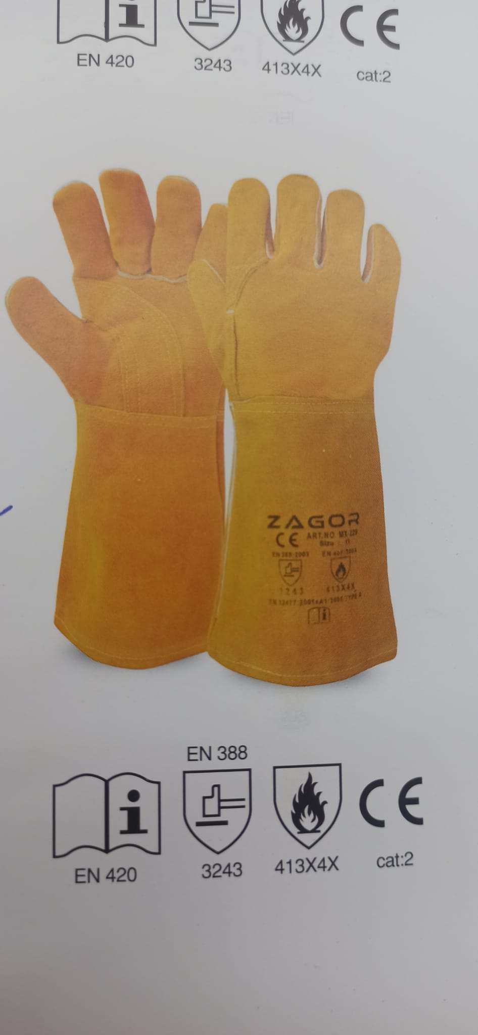 Zagor kaynak eldiveni